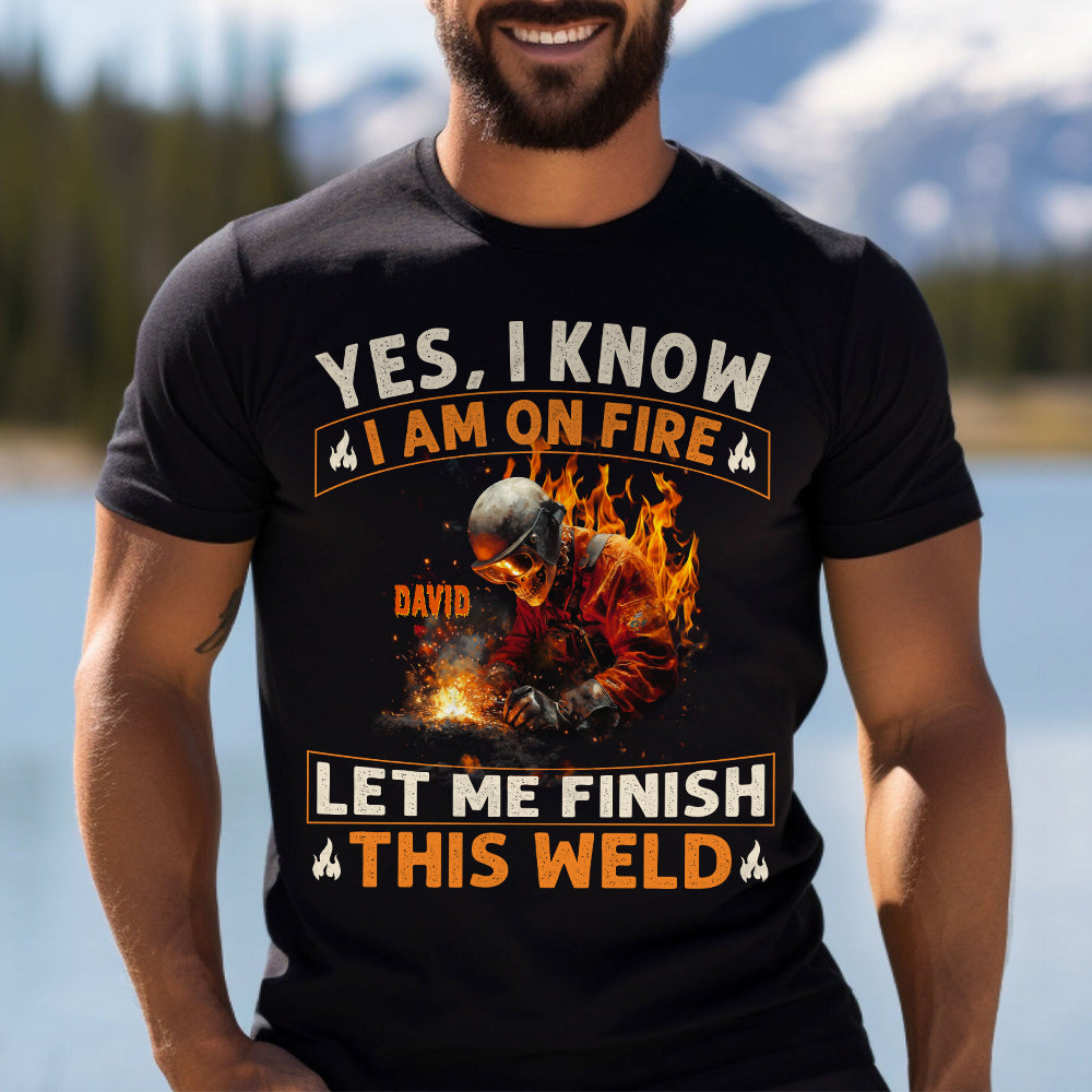 Gift For Welder Man - Personalized Welder T-shirt And Hoodie