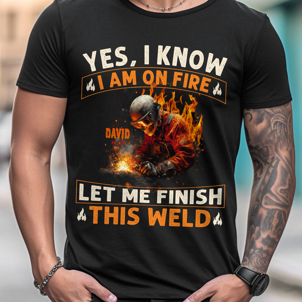 Gift For Welder Man - Personalized Welder T-shirt And Hoodie