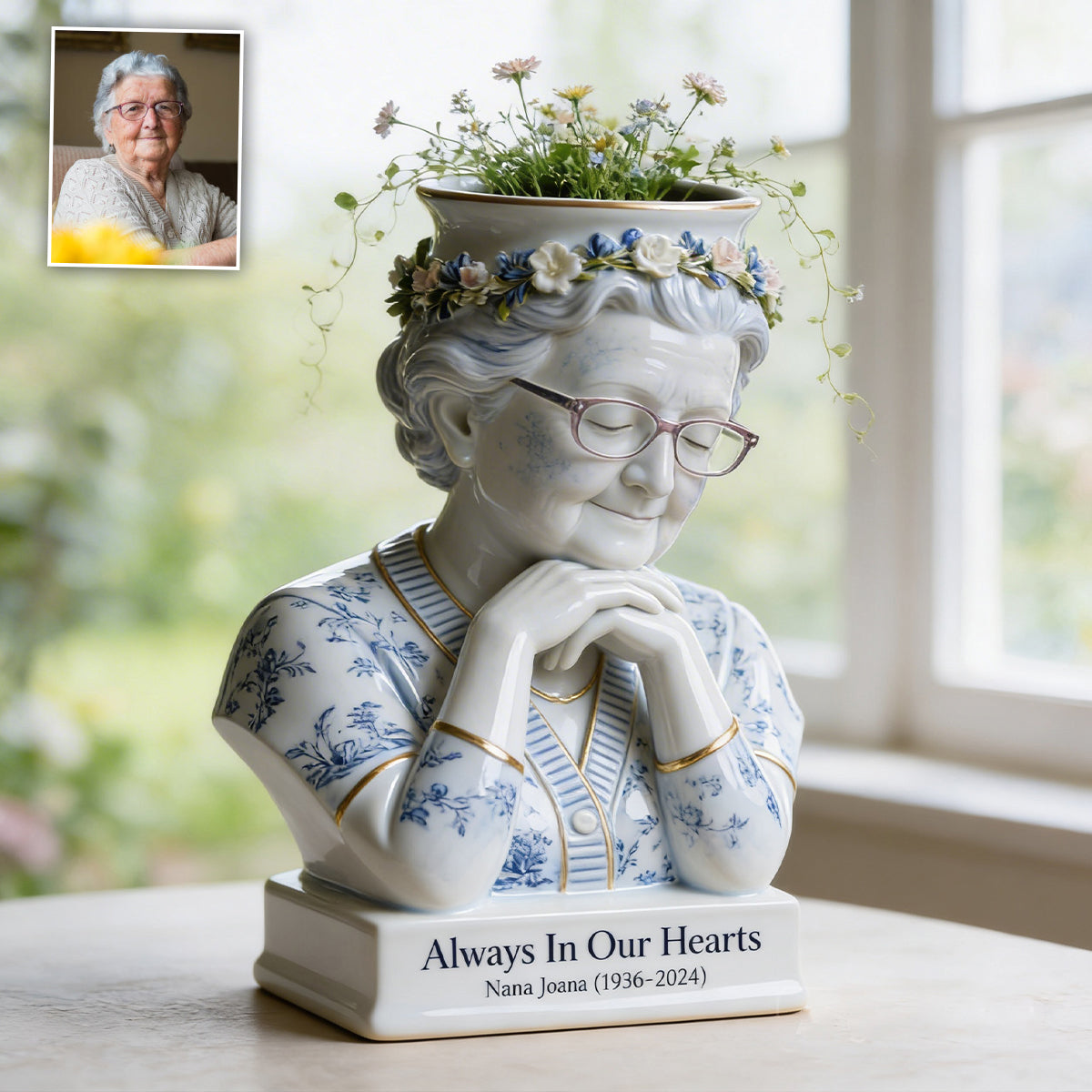 Memorial Customized - Personalized Memorial Acrylic Pot