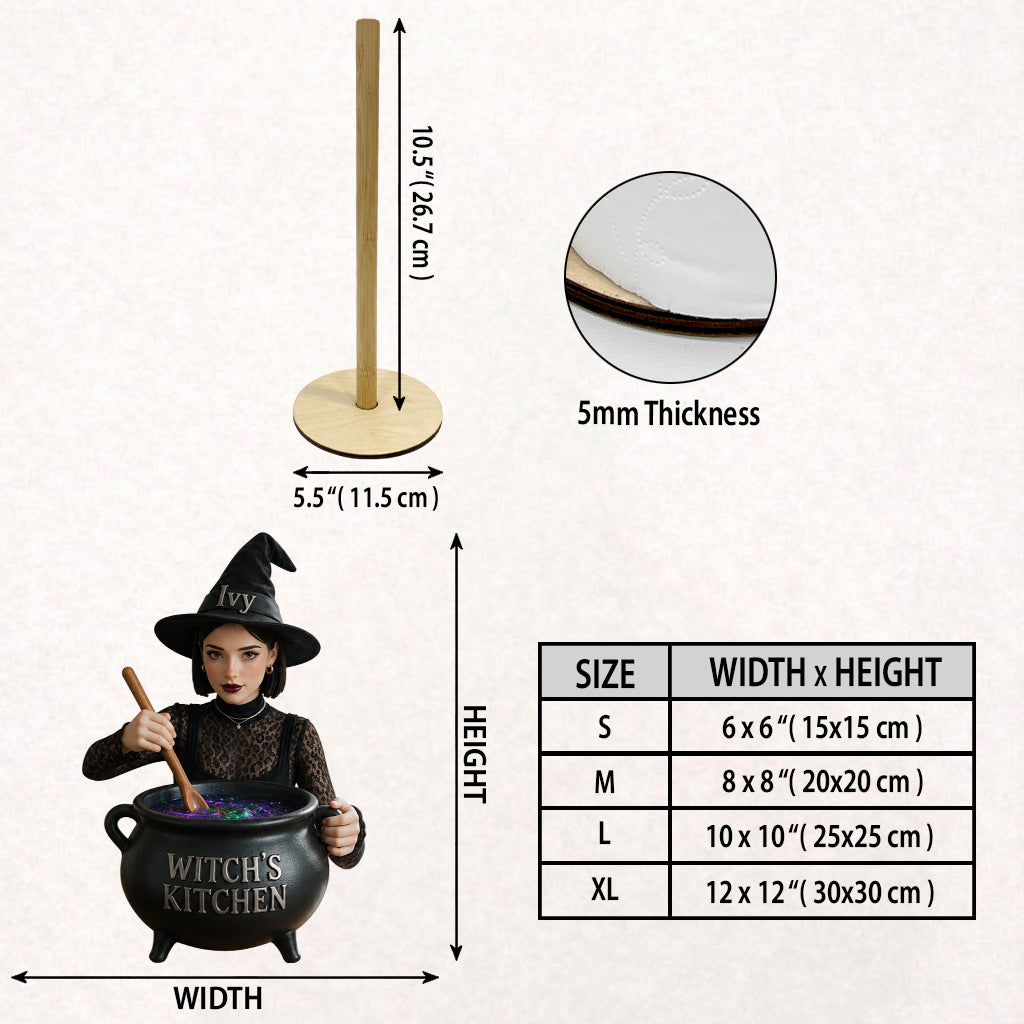 Witch's Kitchen - Personalized Witch Paper Towel Stand