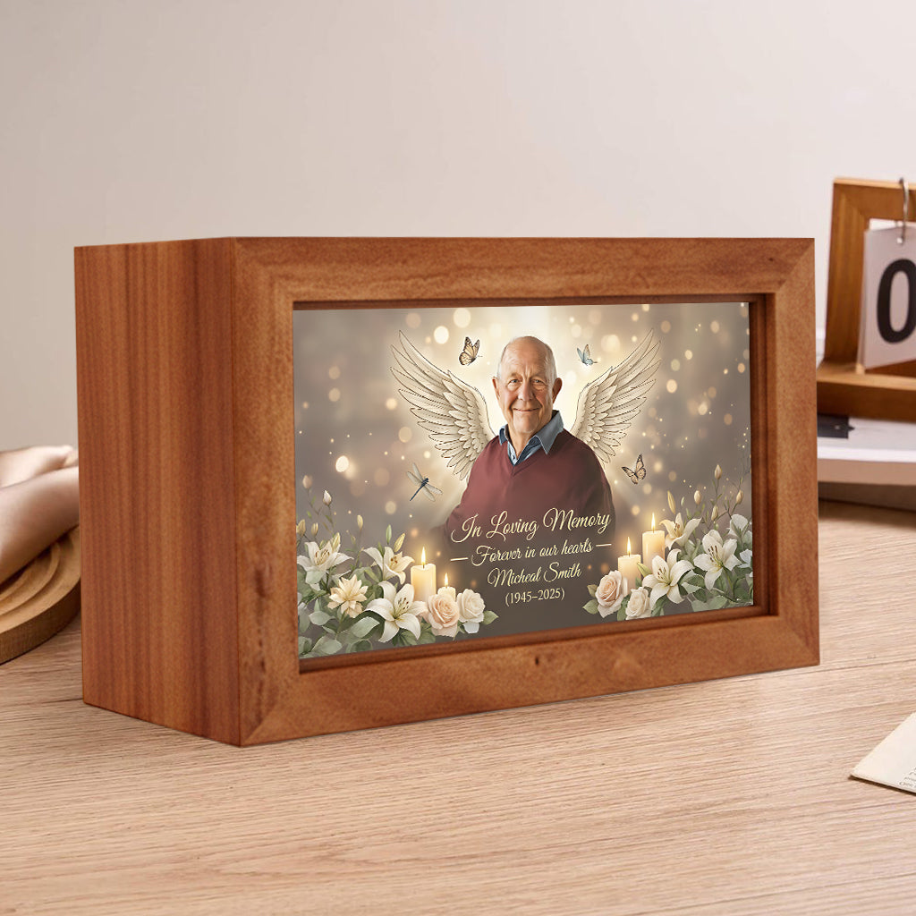 Memorial Gift - Personalized Memorial Wooden Box