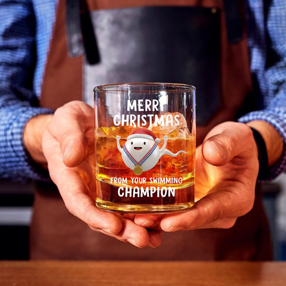 From Your Swimming Champion - Family Whiskey Glass