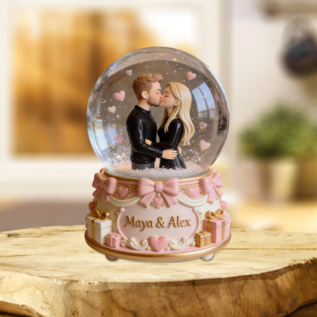 Best Valentine Gift For Her/ Him - Personalized Couple Custom Shaped Acrylic Plaque