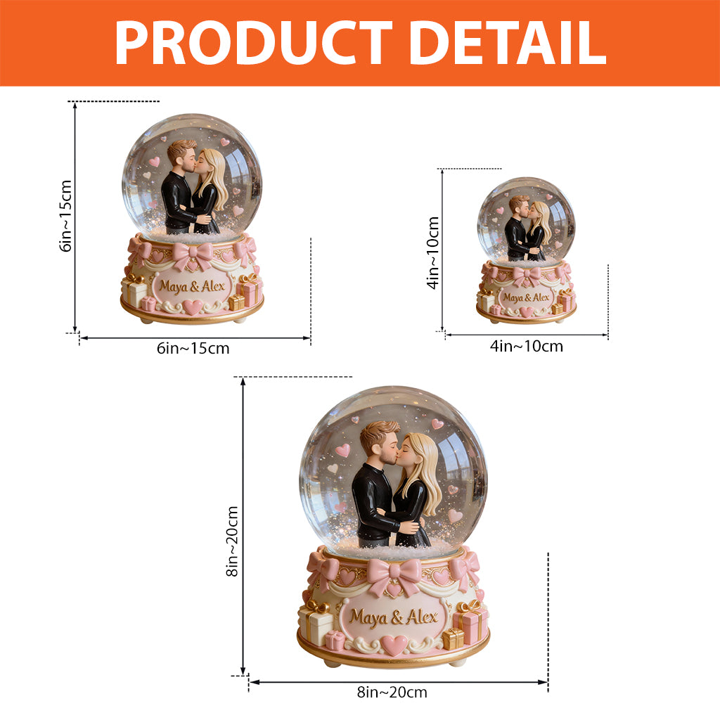 Best Valentine Gift For Her/ Him - Personalized Couple Custom Shaped Acrylic Plaque