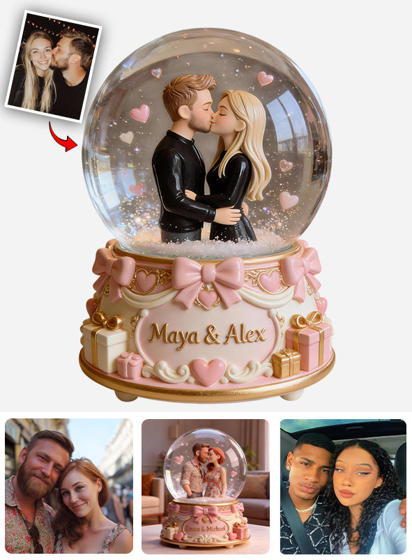 Best Valentine Gift For Her/ Him - Personalized Couple Custom Shaped Acrylic Plaque