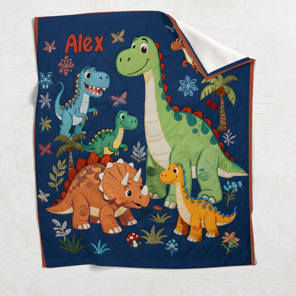Dinosaur World - Personalized Kid Blanket
