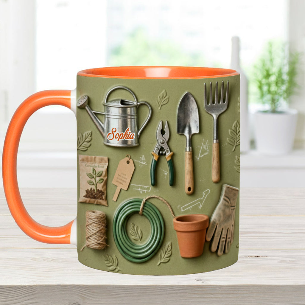 Love Gardening - Personalized Gardening Accent Mug