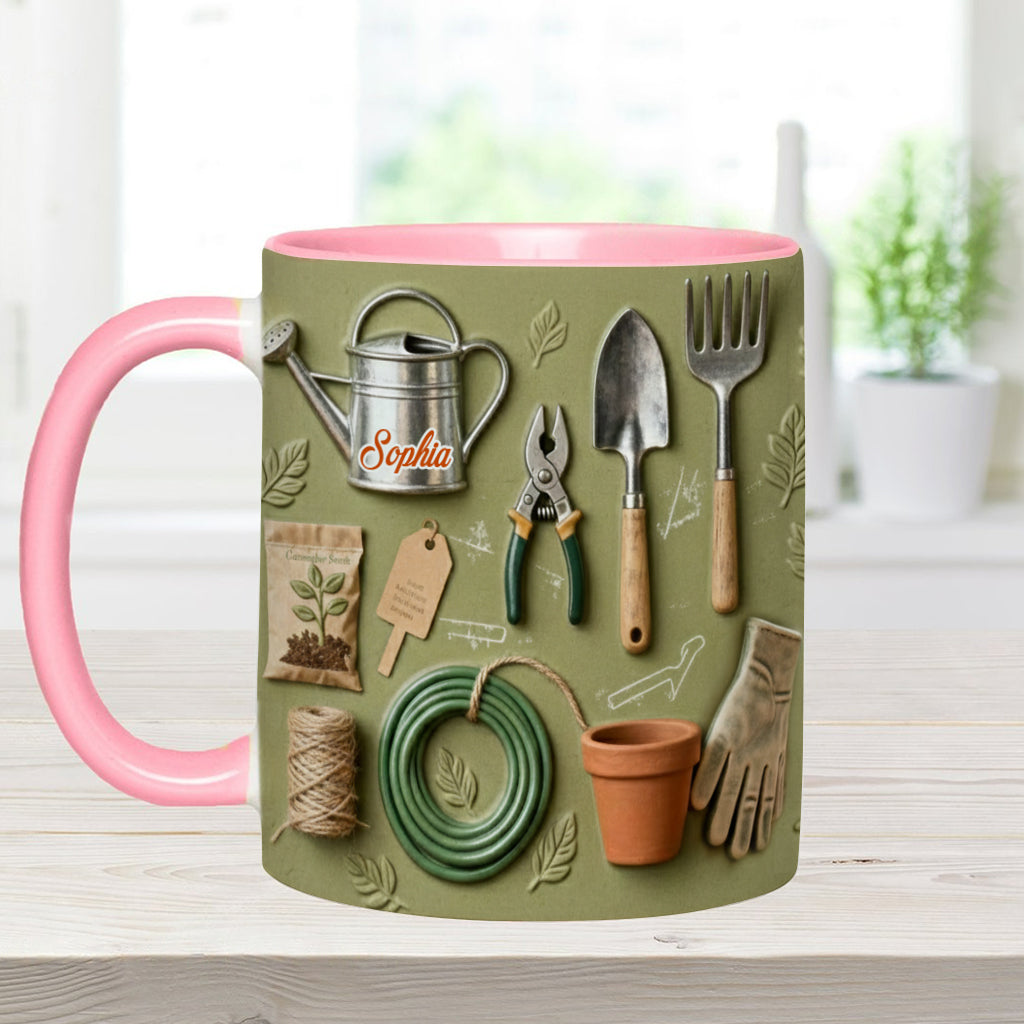 Love Gardening - Personalized Gardening Accent Mug