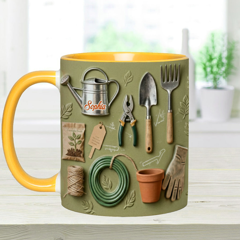 Love Gardening - Personalized Gardening Accent Mug