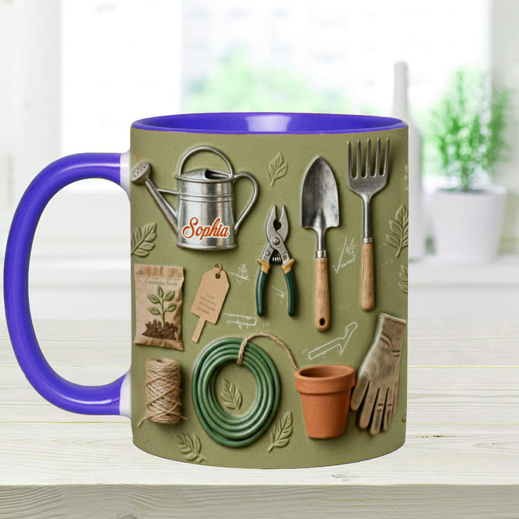 Love Gardening - Personalized Gardening Accent Mug