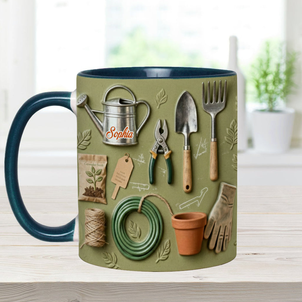 Love Gardening - Personalized Gardening Accent Mug
