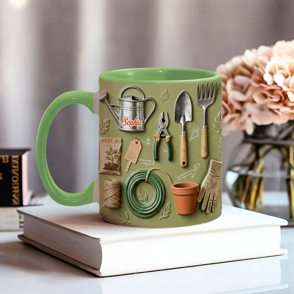 Love Gardening - Personalized Gardening Accent Mug