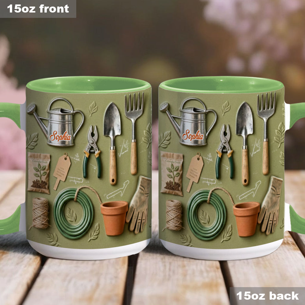 Love Gardening - Personalized Gardening Accent Mug