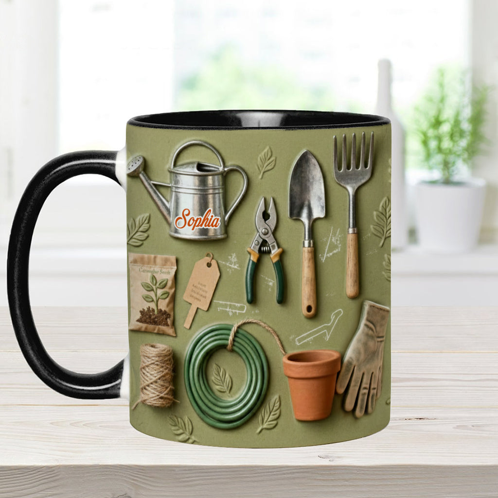 Love Gardening - Personalized Gardening Accent Mug