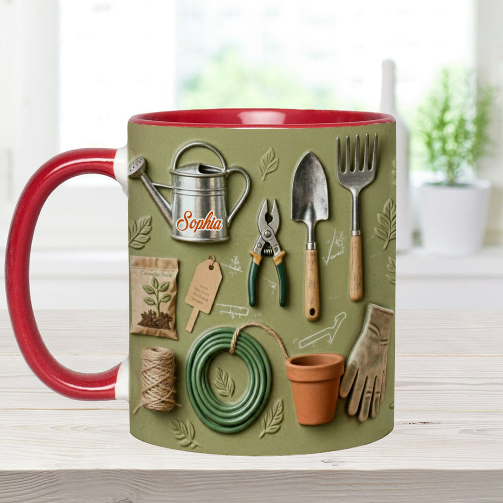 Love Gardening - Personalized Gardening Accent Mug