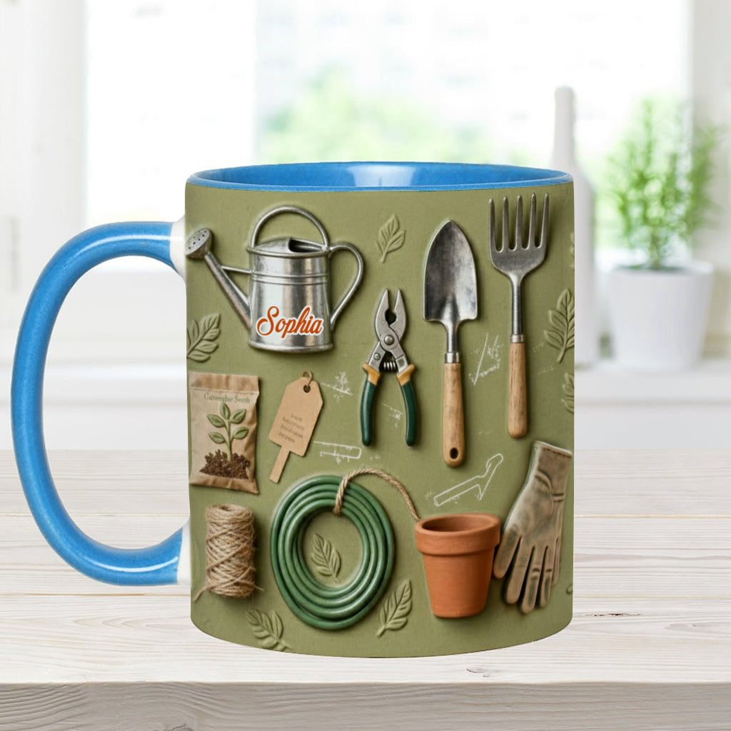 Love Gardening - Personalized Gardening Accent Mug