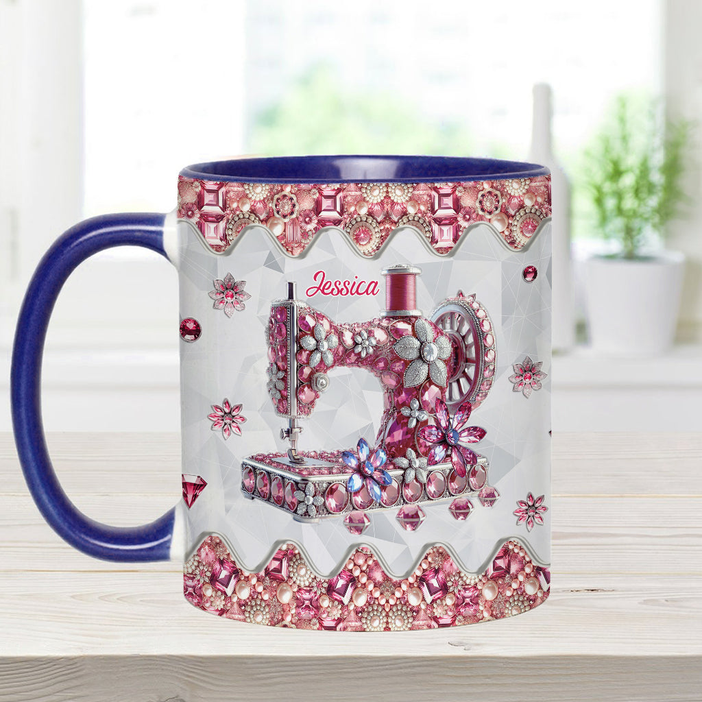 Love Sewing - Personalized Sewing Accent Mug