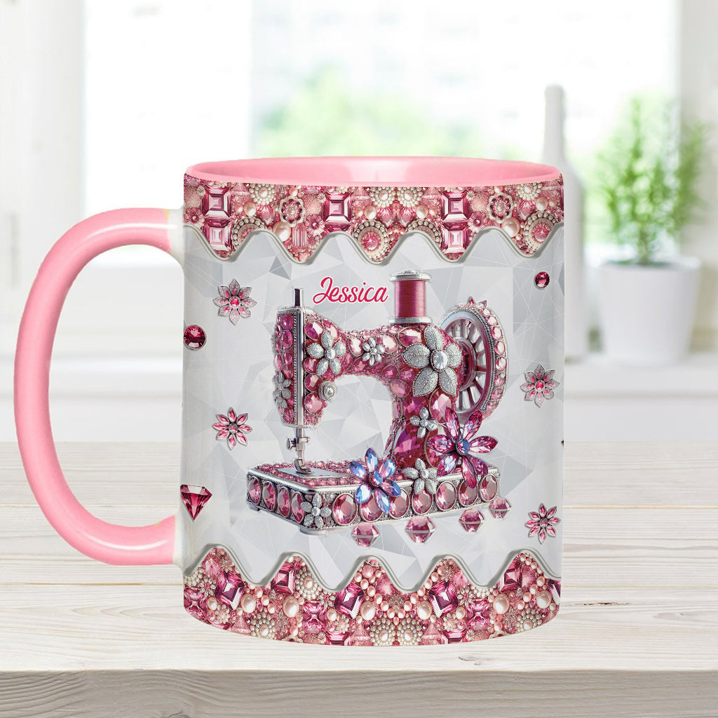 Love Sewing - Personalized Sewing Accent Mug