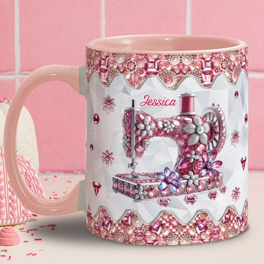 Mug personnalisé « J’adore coudre »