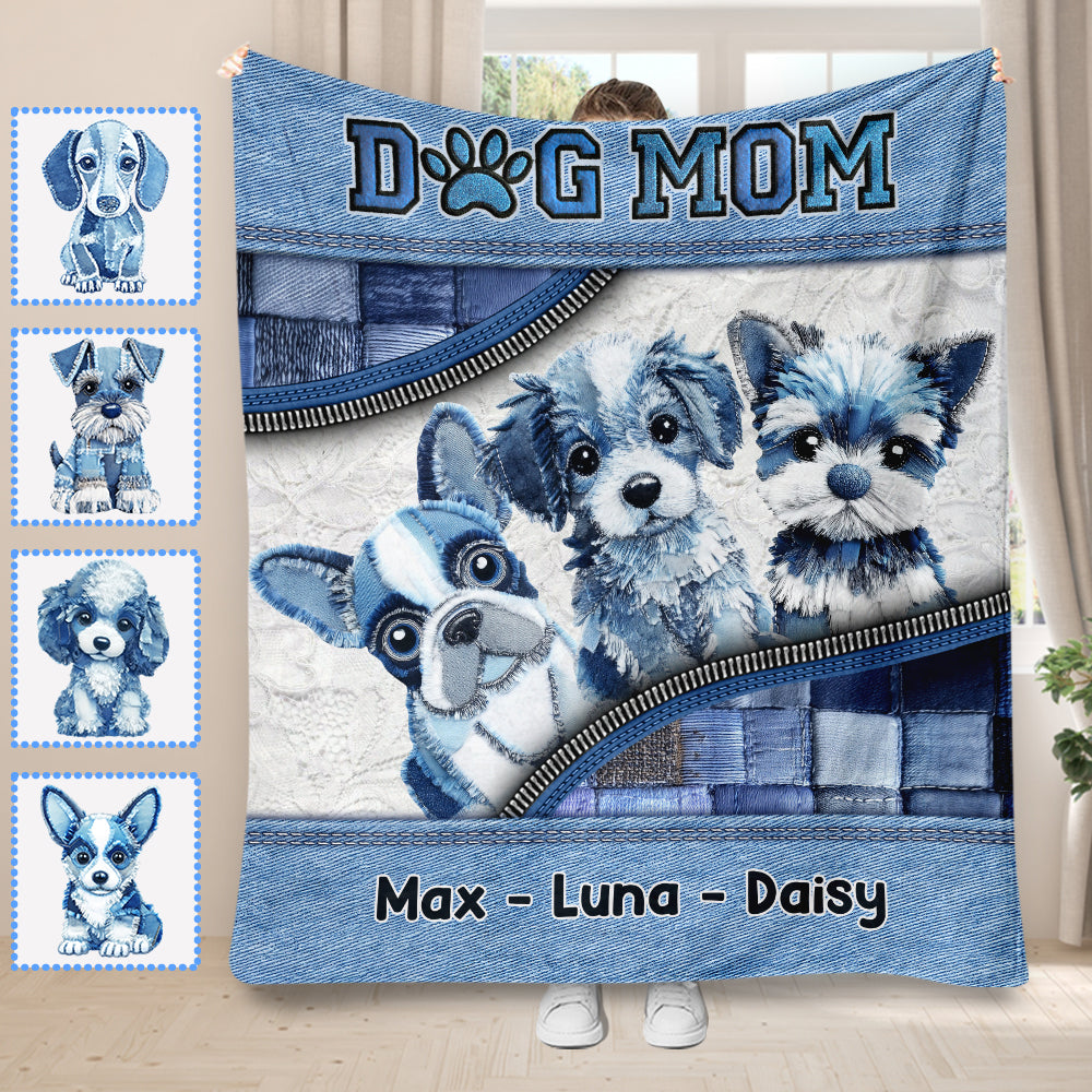 Cute Dogs - Personalized Dog Blanket