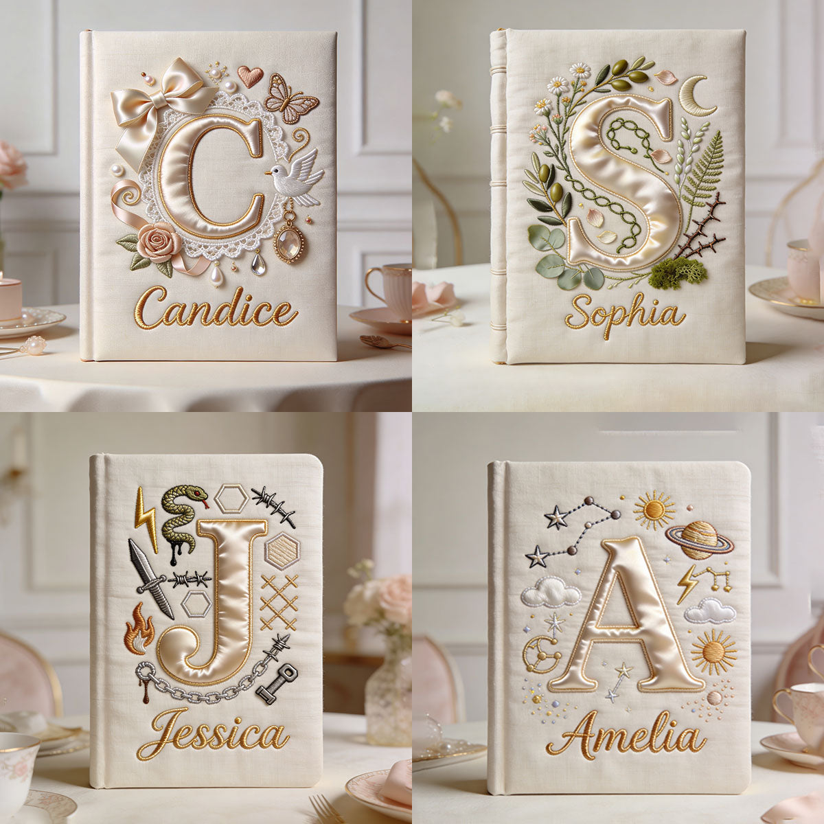 Gestalte deinen Anfangsbuchstaben – Personalisiertes Notizbuch aus Leder zur Selbstliebe