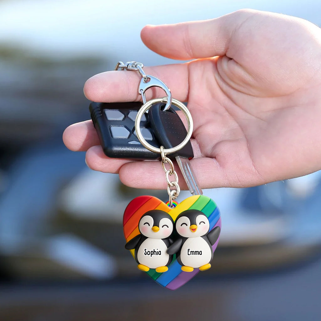 Love Is Love - Personalized LGBT Support Keychain