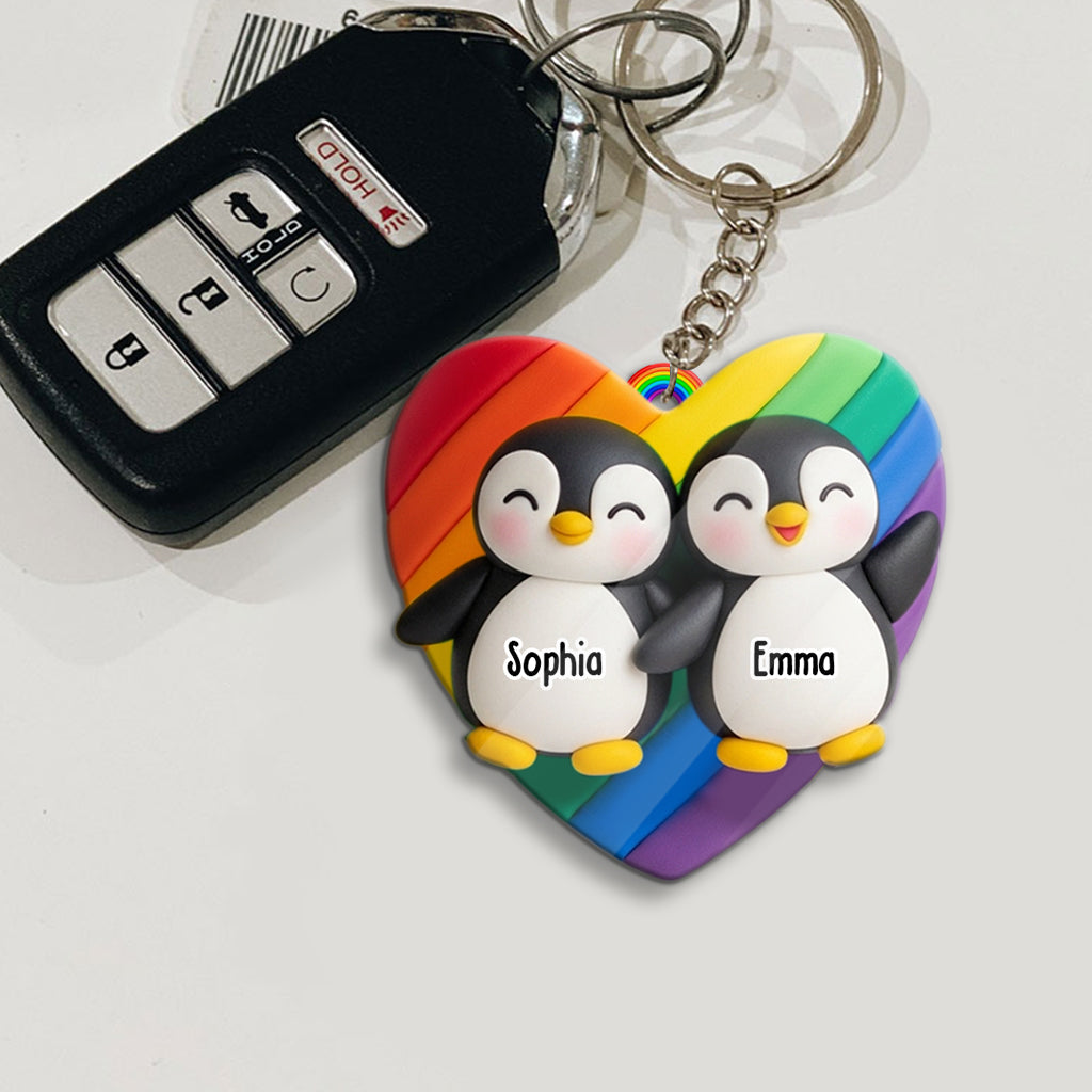 Love Is Love - Personalized LGBT Support Keychain
