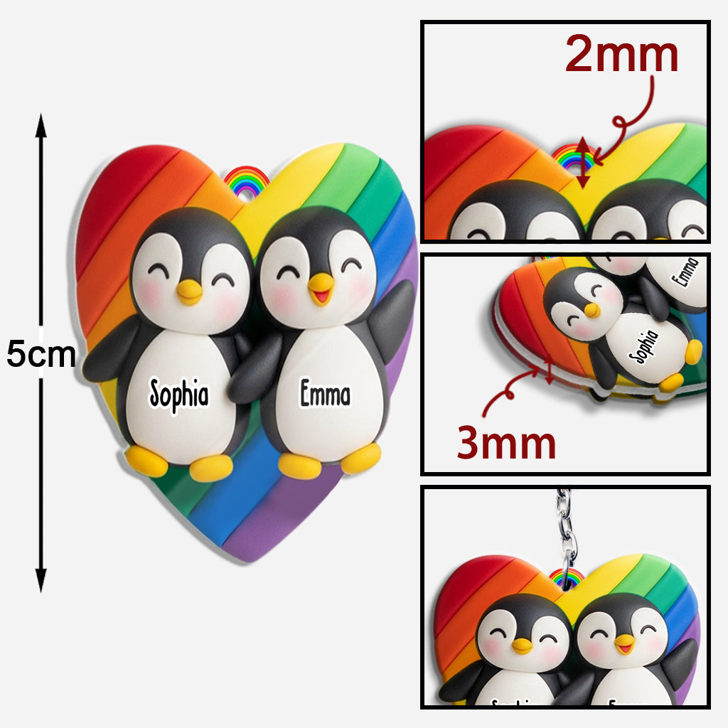 Love Is Love - Personalized LGBT Support Keychain