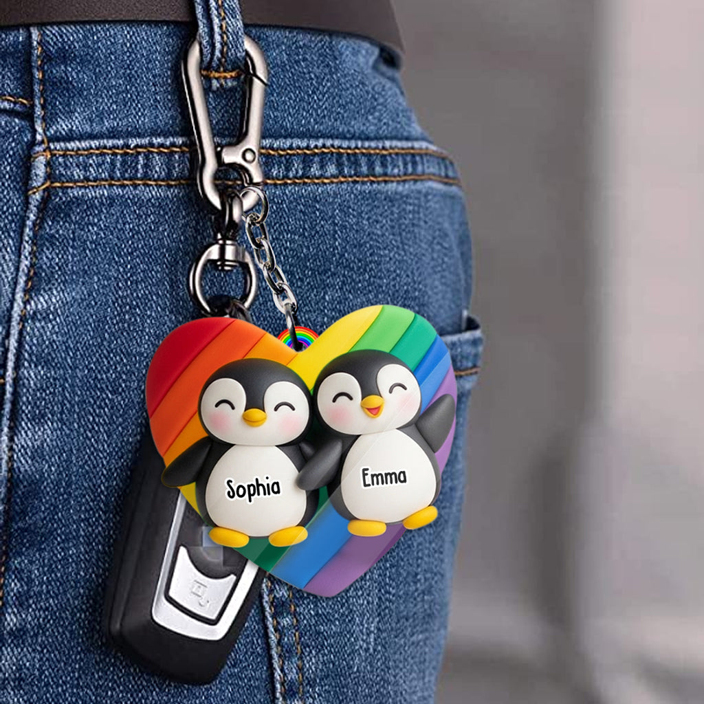 Love Is Love - Personalized LGBT Support Keychain