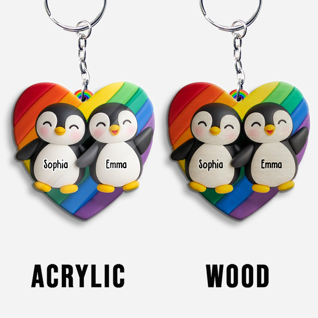 Love Is Love - Personalized LGBT Support Keychain