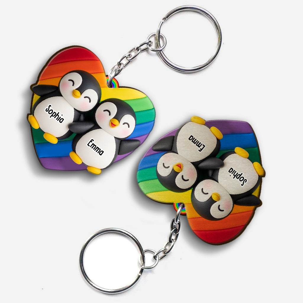 Love Is Love - Personalized LGBT Support Keychain