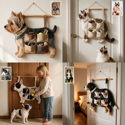 Gift For Dog Lovers - Personalized Dog Hanging Organizer