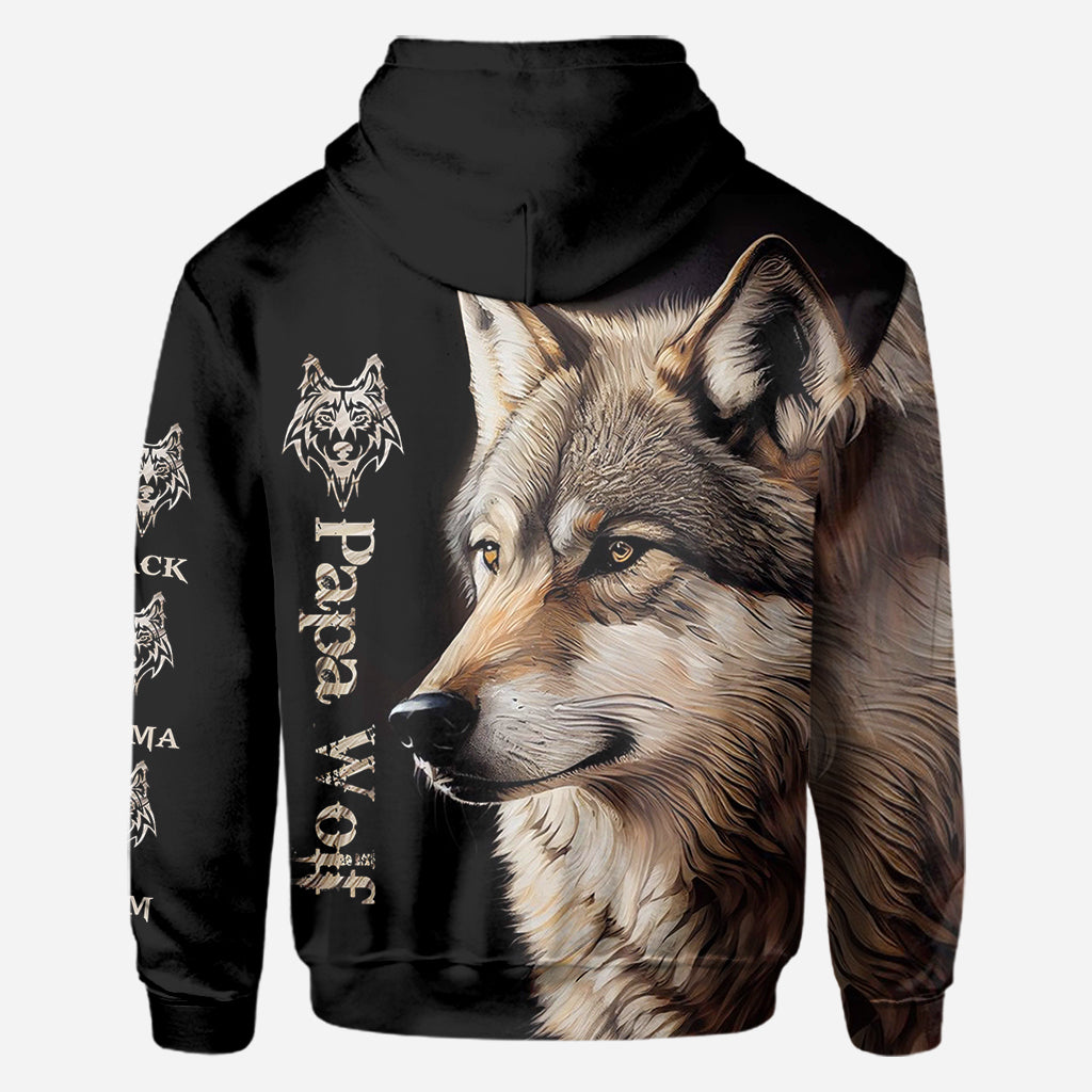 Papa Wolf - Personalized Father All Over Shirt
