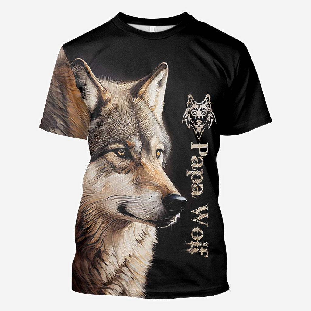 Papa Wolf - Personalized Father All Over Shirt