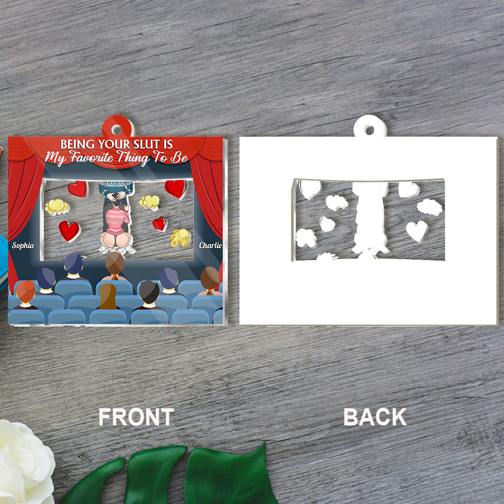 Love in Cinema - Personalized Couple Shaker Keychain