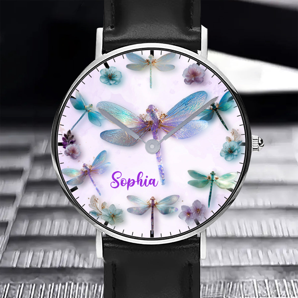 Whispering Wings Dragonflies - Personalized Dragonfly Hand Watch