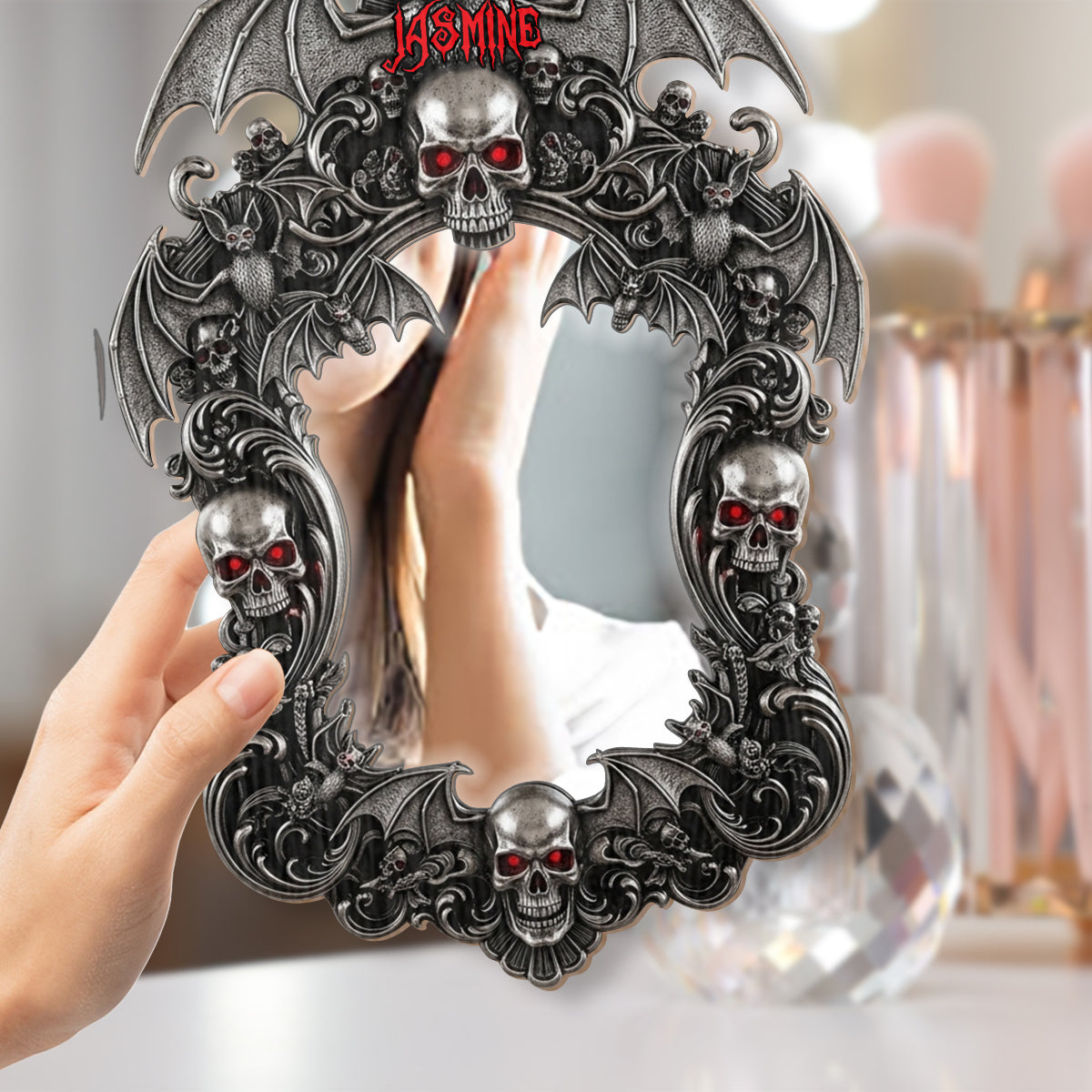 Spooky Skull - Personalized Skull Wall Hanging Mirror