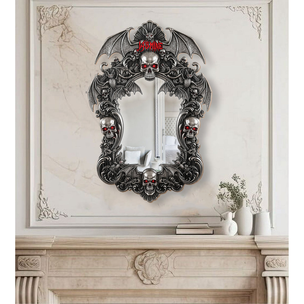 Spooky Skull - Personalized Skull Wall Hanging Mirror