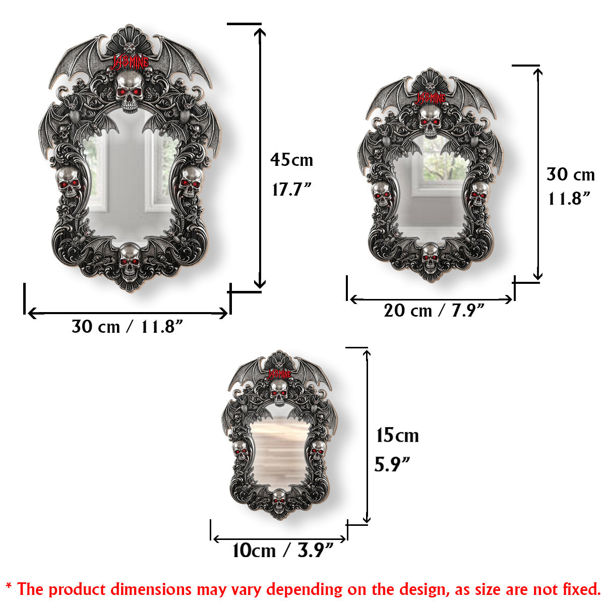 Spooky Skull - Personalized Skull Wall Hanging Mirror