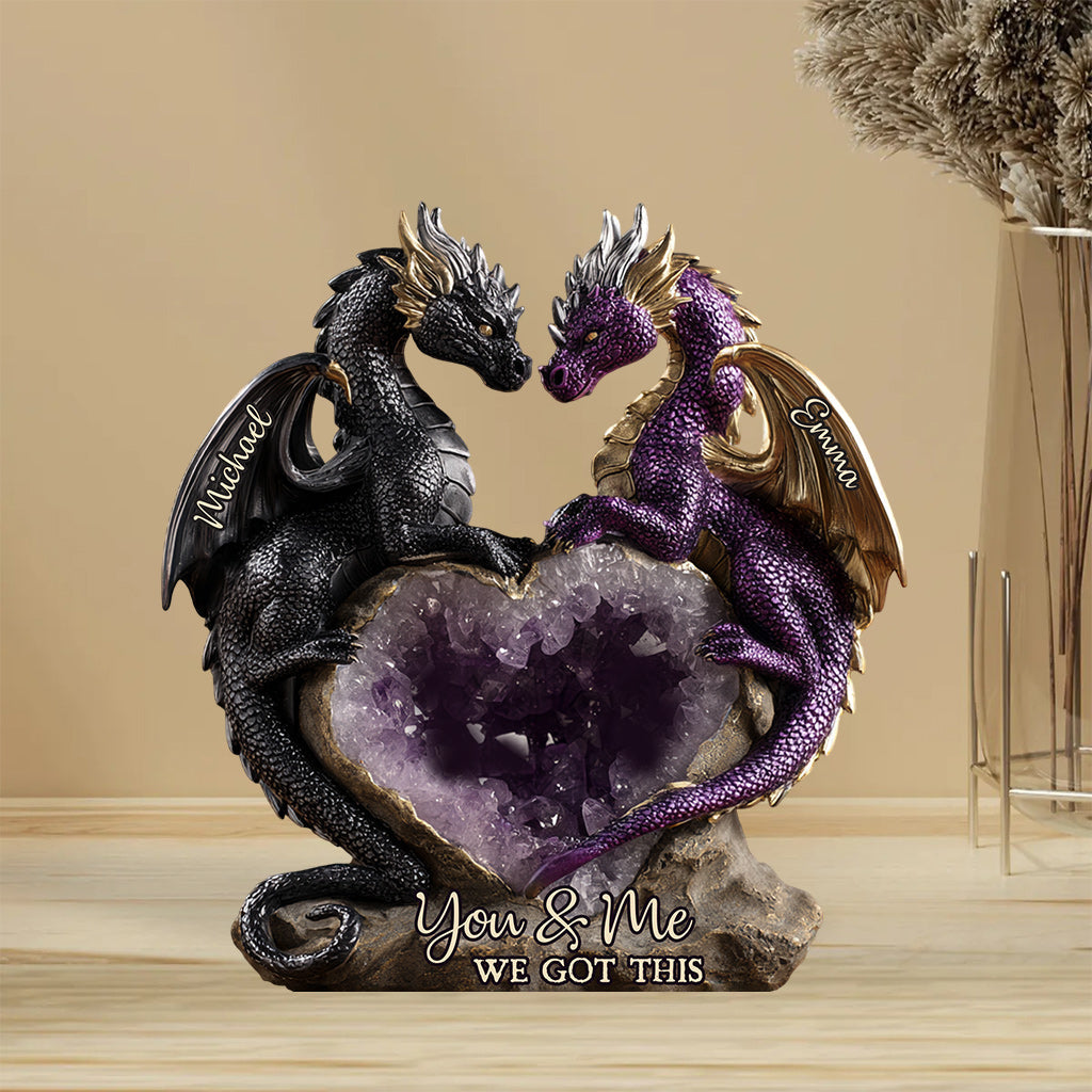 You & Me We Got This - Personalized Dragon Custom Shaped Acrylic Plaque