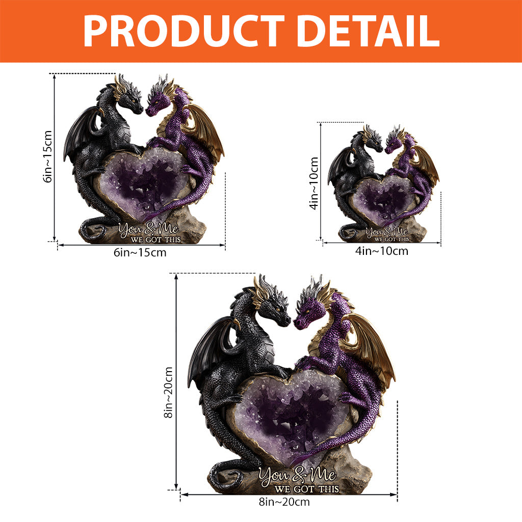 You & Me We Got This - Personalized Dragon Custom Shaped Acrylic Plaque