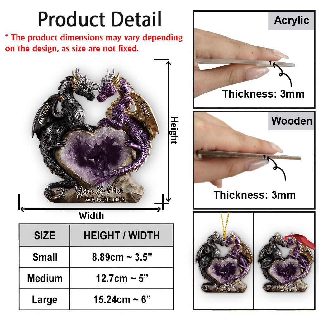 Toi et moi, on gère ! - Ornement de dragon personnalisé