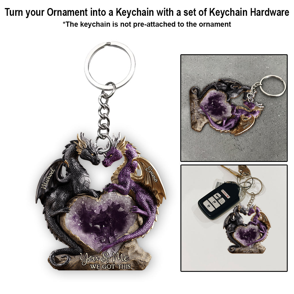 Toi et moi, on gère ! - Ornement de dragon personnalisé