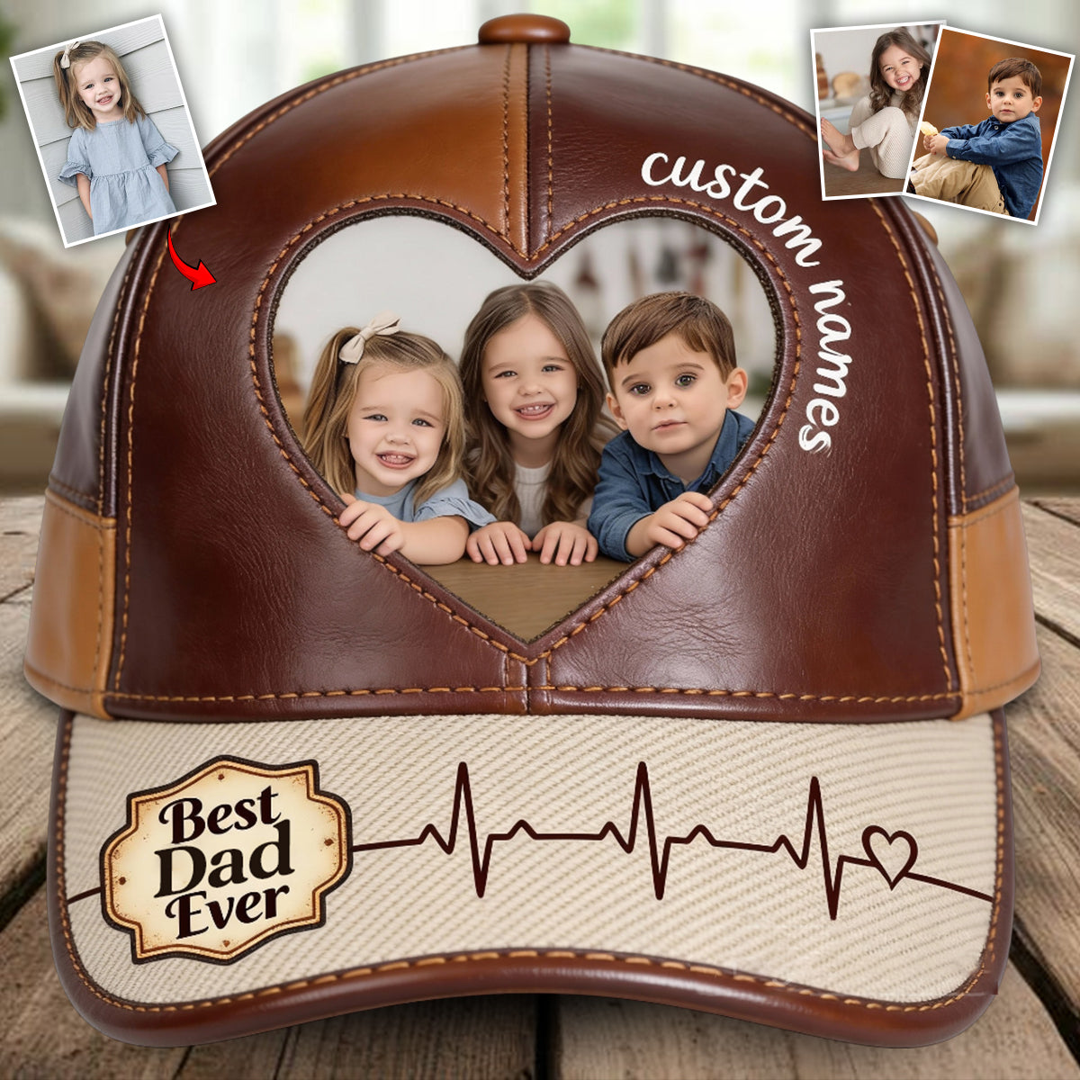 Custom From Any Photo - Personalized Father Classic Cap