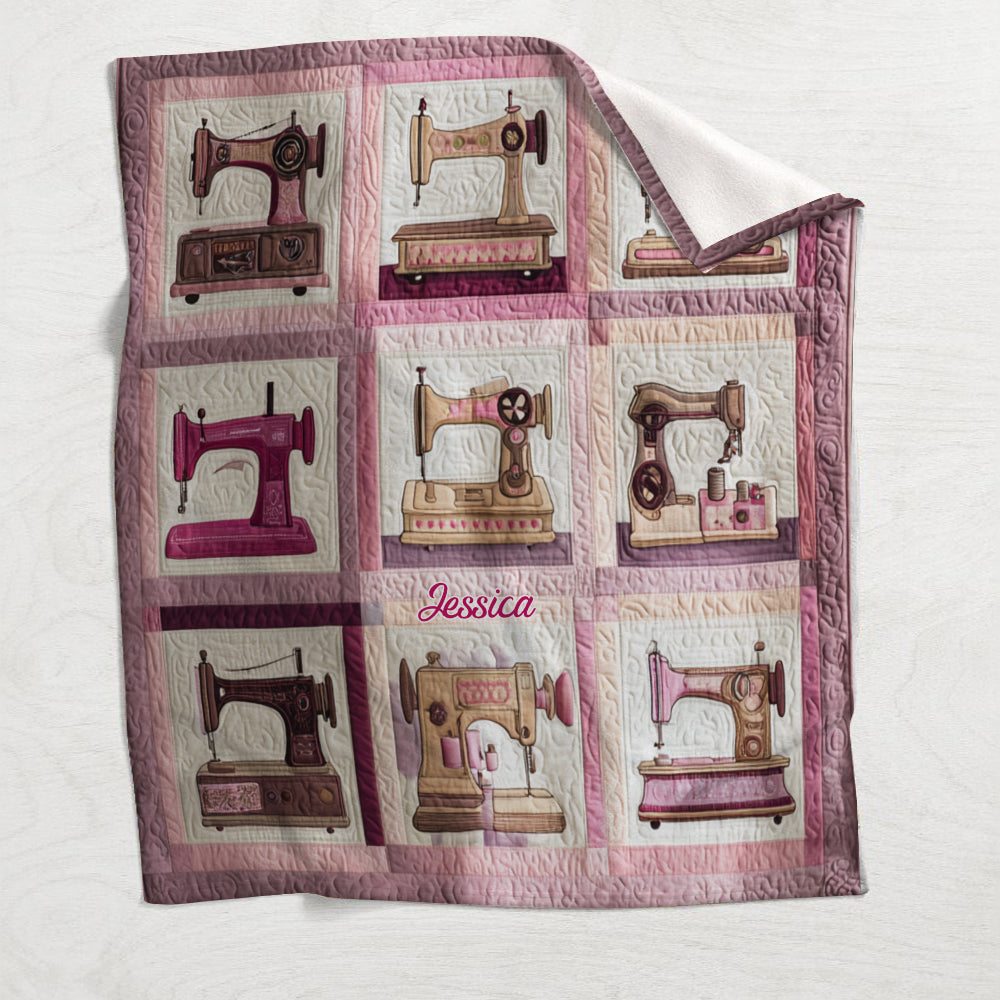 Sewing Machine - Personalized Sewing Blanket
