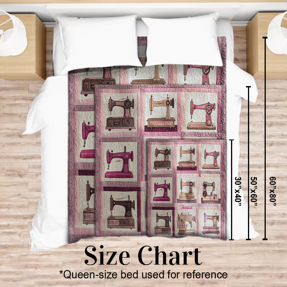 Sewing Machine - Personalized Sewing Blanket