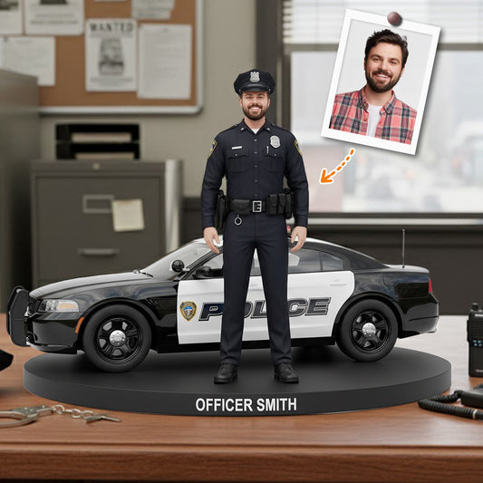 Serve And Protect - Personalized Police Officer Custom Shaped Acrylic Plaque