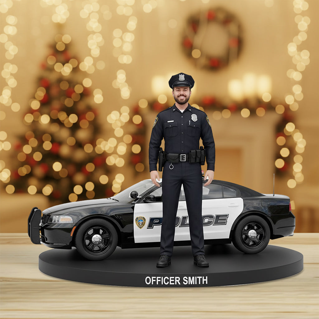 Serve And Protect - Personalized Police Officer Custom Shaped Acrylic Plaque