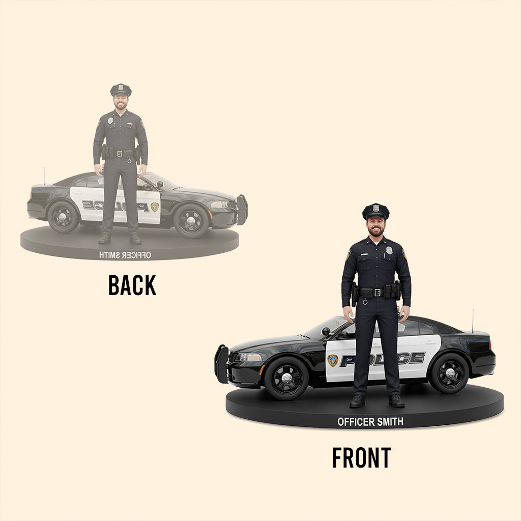 Serve And Protect - Personalized Police Officer Custom Shaped Acrylic Plaque