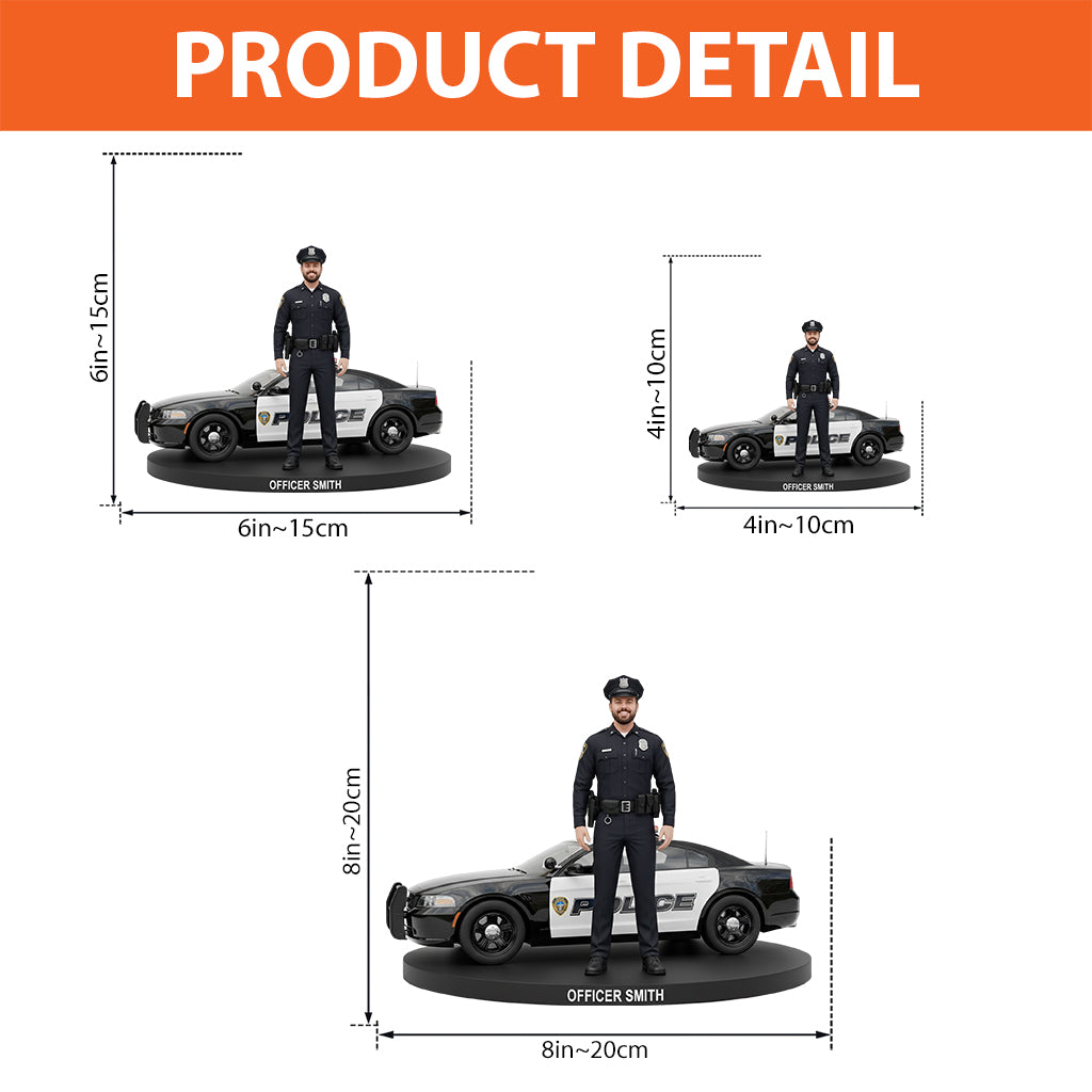 Serve And Protect - Personalized Police Officer Custom Shaped Acrylic Plaque